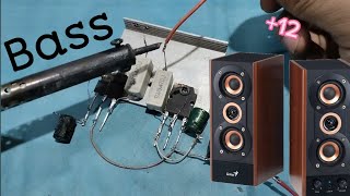 DIY AMPLIFIER homemadeHow to make Powerful Audio Amplifier Using Transistor c5198 x2dc 12v [upl. by Admana]