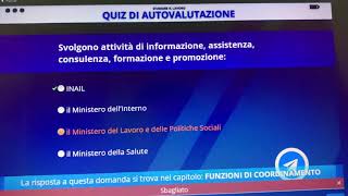 Alternanza scuola lavoro quiz di autovalutazione modulo 7 [upl. by Tergram]