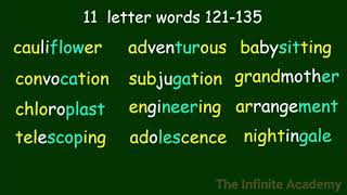 11 letter words  Decoded  200 words [upl. by Lindahl286]