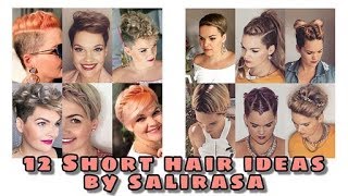 12 easy styles for short hair  Salirasa [upl. by Addia]