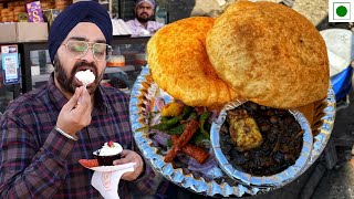 Exploring Delhis Best Chole Bhature Street Food [upl. by Ellenaj17]