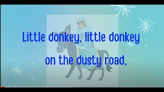 Little donkey little donkey  Christmas song  Karaoke for kids [upl. by Symons684]