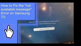 How To Fix the “Not Available” Message Error on Samsung TV [upl. by Nnaarat]