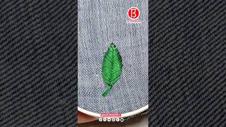 How to mend holes in clothes easy and easy to learn mending holes with leaves [upl. by Annuaerb]