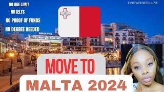 MOVE TO MALTA 2024  apply now before it ends EASY COUNTRY TO MOVE TO  VISA IN 2WEEKS FAMILY [upl. by Carmelle]