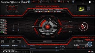 TUTO comment créer un thème Asus ROG rainmeter Windows [upl. by Ashlin]