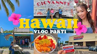 【ハワイvlog】5年ぶりの家族でハワイ楽しすぎた🥥🌺大人気ポケ丼コストコワイケレカイルアノースショア🌴🪸🫧 [upl. by Neerual634]