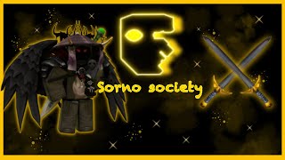 Sword fight trainings Sorno society roblox [upl. by Reger249]