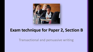 GCSE English Language  Paper 2 Section B [upl. by Ardnatal216]