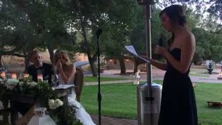 Best Maid of Honor Speech Evaaaaaa [upl. by Tully]