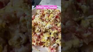 How To Prepare Salted Egg  Salted Egg with Fresh Tomatoes [upl. by Cherrita]