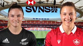 NEW ZEALAND 7s vs CANADA 7s Madrid Womens Sevens 2024 Live Commentary [upl. by Assyla]