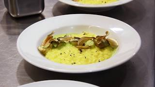 ICIFs Recipes  Risotto with Carnaroli rice creamed with saffron and Porcini mushrooms [upl. by Learrsi]