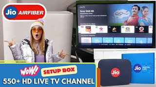 Jio Airfiber Tv Channel List Review l Jio Airfiver Setup Box l Top Teach Guide l jioairfiver [upl. by Necila]