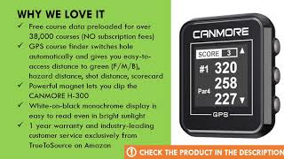 CANMORE H300 Handheld Golf GPS Review  Best Golf GPS Devices [upl. by Gae]