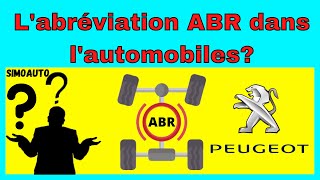 Que signifie labréviation ABR dans les termes automobiles Système ABR signification  SIMOAUTO [upl. by Yoong208]