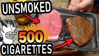 I smoked steaks with 500 cigarettes to see how they taste it was terrible [upl. by Maurita174]