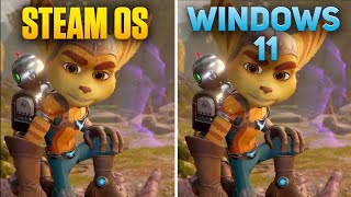 SteamOS vs Windows 11  Ratchet amp Clank Rift Apart  Steam Deck [upl. by Roy]