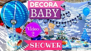 COMO DECORAR BABY SHOWER  CENTRO DE MESA PARA BABY SHOWER PASO A PASO [upl. by Elfstan]