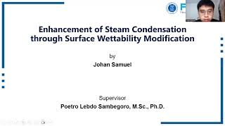 Enhancement of Steam Condensation ​through Surface Wettability Modification [upl. by Iredale]