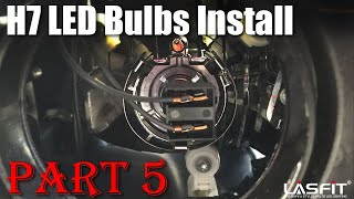 How to install standard H7 LED headlight bulbs [upl. by Brook]