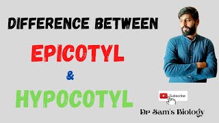 Difference between Epicotyl and Hypocotyl [upl. by Aecila844]