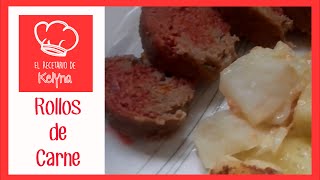 Receta  Rollo de Carne al Horno [upl. by Annahsit338]