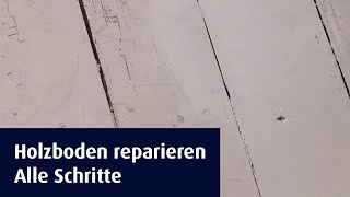 Holzboden reparieren mit Eazyfix® Premium Holz Fein Spachtel [upl. by Ahtan]