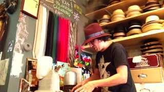 Steam amp Hand Shaping a Fedora or Stetson Western Hat with a Jiffy Steamer [upl. by Llamaj]