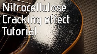 Checking  cracking a nitro guitar finish  Nitrocellulose relic tutorial [upl. by Niltiak]