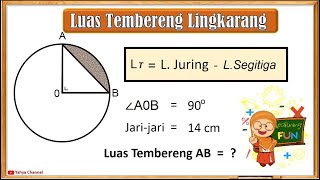 Cara Menghitung Luas Tembereng Lingkaran [upl. by Suki44]