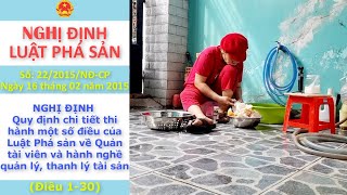 Nghị Định 222015NĐCP  Luật Phá Sản về Quản tài viên và hành nghề quản lý thanh lý tài sản [upl. by Billy600]