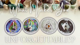 🩶 What Makes You Unforgettable 🐘👽 Pick A Card 🌚 Tarot Reading [upl. by Okun]