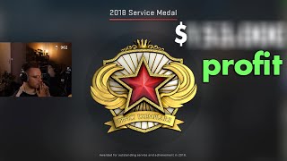 inside the black market of csgo service medals [upl. by Aicilat]