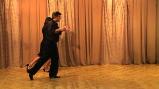 Argentine Tango Beginner Level quotCommon Basicquot Lesson 1 [upl. by Leontyne]