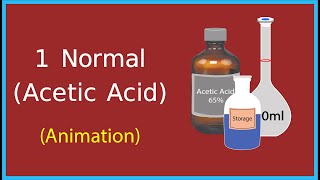 1 normal Acetic acid  1 N acetic acid [upl. by Anrev]