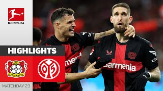 33 Games Without a Defeat  Leverkusen  1 FSV Mainz 05  Highlights  MD23 – Bundesliga 2324 [upl. by Enelia666]