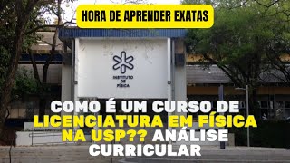 Decifrando a Licenciatura em Física da USP Uma Análise da Grade Curricular [upl. by Steiner]