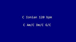 C Ionian Backing Track 120 bpm [upl. by Alliuqa]