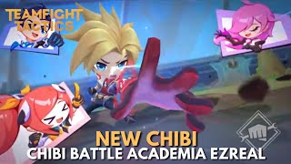 New Chibi Battle Academia Ezreal Preview  Teamfight Tactics [upl. by Barcot]