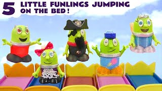 5 Little Monkeys Jumping on the Bed with Funlings Cars [upl. by Seuqirdor]