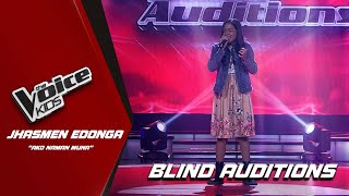 The Voice Kids Jhasmen Edonga claims a fourchair turn with Ako Naman Muna  Blind Auditions [upl. by Airpal612]