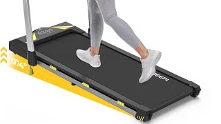 Freepi Walking Pad with Incline Under Desk Treadmill Review [upl. by Yelrebmik]