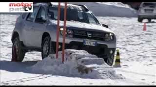 DACIA DUSTER sulla neve  MotorPad TV [upl. by Benisch]