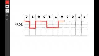 NRZL Encoding in 1 minute [upl. by Eemla]