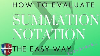 How to solve summation notation [upl. by Trutko777]