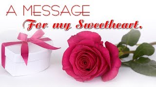 A Sweet message for someone special [upl. by Adiana]