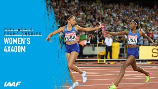 Womens 4x400m Relay Final  World Athletics Championships London 2017 [upl. by Aronow]