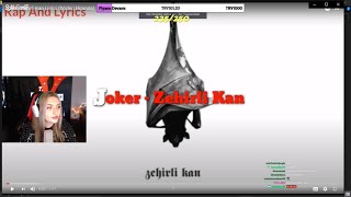 EdaMilka  Joker quotZehirli Kanquot Burry Soprano Diss Dinliyor [upl. by Edgell]