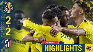 HIGHLIGHTS  Villarreal 22 Atlético  LALIGA [upl. by Hart]